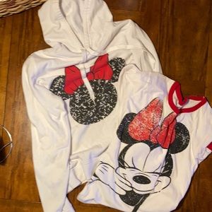 DISNEY Minnie Mouse Combo. Shirt/Sweatshirt